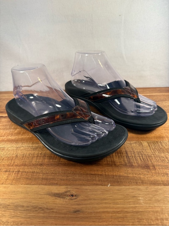 Vionic Shoes - Vionic Tide II Sandals in Brown and Black Size 7